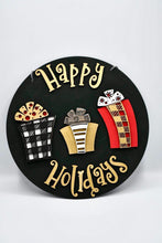 Load image into Gallery viewer, Funky Whimsical Christmas Door Hanger File SVG, Sign Glowforge, LuckyHeartDesignsCo