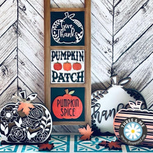 Load image into Gallery viewer, Fall Leaning Ladder File SVG, Tiered Tray Glowforge, LuckyHeartDesignsCo