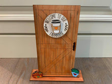 Load image into Gallery viewer, Barn Door Interchangeable Sign File SVG, Home Sign Glowforge, LuckyHeartDesignsCo