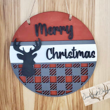 Load image into Gallery viewer, Holiday Door Hanger Bundle File SVG, Complete DIY KIT, Christmas Hanukkah Sign Glowforge, LuckyHeartDesignsCo