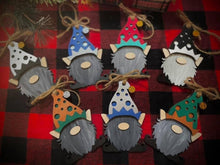 Load image into Gallery viewer, Gnome Christmas Ornament File SVG, Gnomie Glowforge, LuckyHeartDesignsCo