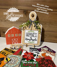 Load image into Gallery viewer, Cutting Board Interchangeable Leaning Sign File SVG, Personalized, Glowforge, LuckyHeartDesignsCo