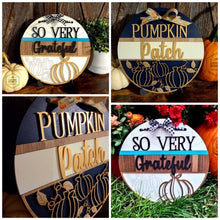 Load image into Gallery viewer, Fall Door Hanger Bundle Complete DIY KIT File SVG, Glowforge Sign, LuckyHeartDesignsCo