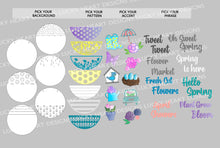 Load image into Gallery viewer, Spring Door Hanger Bundle Complete DIY KIT File SVG, Glowforge, LuckyHeartDesignsCo