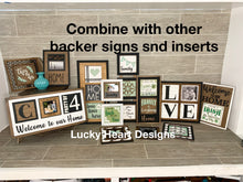 Load image into Gallery viewer, New Years Interchangeable Leaning Sign File SVG, Tiered Tray Glowforge, LuckyHeartDesignsCo