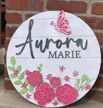 Load image into Gallery viewer, Layered Floral File 2 -with butterflies, SVG FILE glowforge