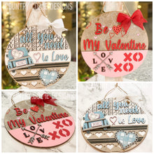 Load image into Gallery viewer, Valentines Day Door Hanger Complete DIY KIT File SVG, Glowforge, LuckyHeartDesignsCo