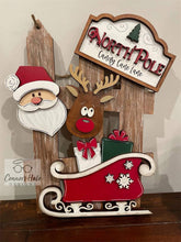 Load image into Gallery viewer, Christmas Interchangeable Fence Bundle File SVG, Gnome Santa Holiday, Glowforge, LuckyHeartDesignsCo