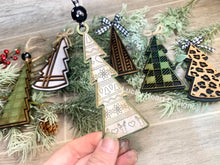 Load image into Gallery viewer, Farmhouse Christmas Tree Ornament File SVG, Holiday Glowforge, LuckyHeartDesignsCo