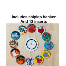 Load image into Gallery viewer, Seasonal Extra Inserts for the Interchangeable Shiplap Sign, School Interchangeable, Glowforge Home Sign, luckyHeartDesignsCo
