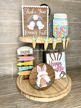 Load image into Gallery viewer, Cottontail Bunny Easter Tiered Tray File SVG, Glowforge, LuckyHeartDesignsCo