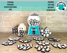 Load image into Gallery viewer, Gumball Machine Interchangeable File SVG, Glowforge, LuckyHeartDesignsCo