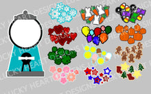 Load image into Gallery viewer, Gumball Machine Interchangeable File SVG, Glowforge, LuckyHeartDesignsCo