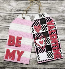 Load image into Gallery viewer, Valentine's Day Door Tag Door Hanger File SVG File, Glowforge, LuckyHeartDesignsCo