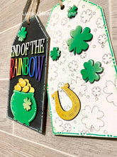 Load image into Gallery viewer, St. Patrick's Day Door Tag Door Hanger File SVG, Wreath Glowforge, LuckyHeartDesignsCo