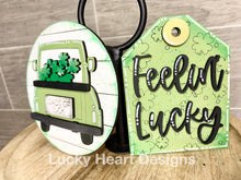 Load image into Gallery viewer, St. Patrick's Day Tiered Tray File SVG, Lucky Tier TrayGlowforge, LuckyHeartDesignsCo