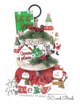 Load image into Gallery viewer, Snowman Winter Tiered Tray File SVG, Glowforge Tier Tray, LuckyHeartDesignsCo