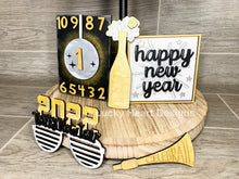 Load image into Gallery viewer, New Years Tiered Tray File SVG, Glowforge, LuckyHeartDesignsCo