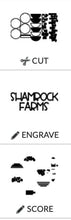 Load image into Gallery viewer, St. Patrick's Day Door Hanger Complete DIY KIT file SVG, Glowforge, LuckyHeartDesignsCo