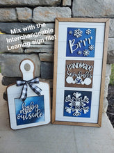 Load image into Gallery viewer, Cutting Board Interchangeable Leaning Sign File SVG, Personalized, Glowforge, LuckyHeartDesignsCo