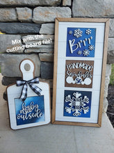 Load image into Gallery viewer, Leaning Ladder File SVG, Inserts, Wall collage, Interchangeable Glowforge, LuckyHeartDesignsCo