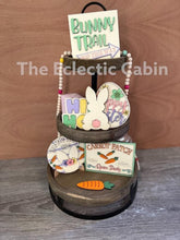 Load image into Gallery viewer, Easter Tiered Tray File SVG, Bunny Tier Tray Glowforge, Lucky Heart Designs