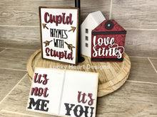 Load image into Gallery viewer, Galentines Anti-Valentines Tiered Tray File SVG, Tier Tray, Glowforge, LuckyHeartDesignsCo