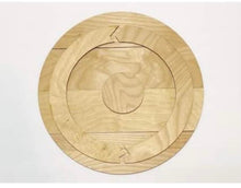 Load image into Gallery viewer, Simple Interchangeable Door Hanger File SVG, Glowforge Laser, LuckyHeartDesignsCo