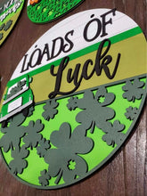 Load image into Gallery viewer, St. Patrick's Day Door Hanger Complete DIY KIT file SVG, Glowforge, LuckyHeartDesignsCo