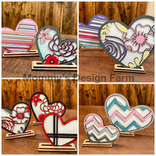 Load image into Gallery viewer, Love & Hearts Standing File SVG, glowforge, valentines day