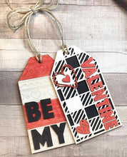 Load image into Gallery viewer, Valentine's Day Door Tag Door Hanger File SVG File, Glowforge, LuckyHeartDesignsCo