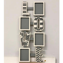 Load image into Gallery viewer, Patterned Love Wall Picture Frame Collage Two Versions,File SVG, Glowforge