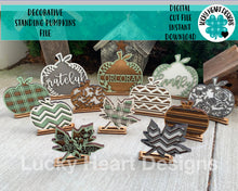 Load image into Gallery viewer, Decorative Standing Pumpkins File SVG