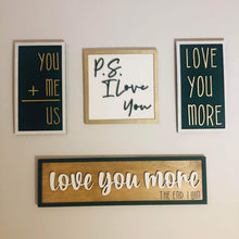 Load image into Gallery viewer, Love Valentines Mini Signs File SVG, Glowforge, LuckyHeartDesignsCo