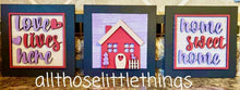Load image into Gallery viewer, Love Lives Here Valentines Day Interchangeable Leaning Sign File SVG, Glowforge, LuckyHeartDesignsCo