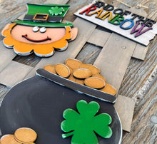 Load image into Gallery viewer, St. Patrick's Day Interchangeable Fence File SVG, Glowforge, LuckyHeartDesignsCo