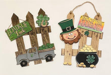 Load image into Gallery viewer, St. Patrick's Day Interchangeable Fence File SVG, Glowforge, LuckyHeartDesignsCo