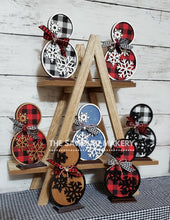 Load image into Gallery viewer, Standing Snowman File SVG, Christmas Snowflake, LuckyHeartDesignsCo