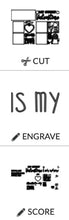 Load image into Gallery viewer, Love and Chocolate Valentine's Day Interchangeable Leaning Sign File SVG, Tiered Tray, Glowforge, LuckyHeartDesignsCo