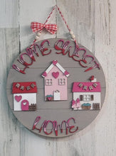 Load image into Gallery viewer, Love Lives Here Valentine's Door Hanger File SVG, Glowforge, LuckyHeartDesignsCo