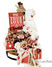 Load image into Gallery viewer, Chocolate Valentine's Day Tiered Tray File SVG, Tier Tray Glowforge, LuckyHeartDesignsCo