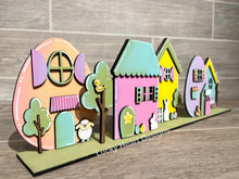 Load image into Gallery viewer, Easter Standing Houses File SVG, Glowforge, LuckyHeartDesignsCo