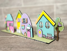 Load image into Gallery viewer, Easter Standing Houses File SVG, Glowforge, LuckyHeartDesignsCo