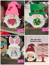 Load image into Gallery viewer, Standing Interchangeable Gnome File SVG, Glowforge Home Sign, LuckyHeartDesignsCo