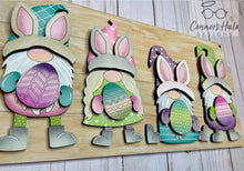 Load image into Gallery viewer, Easter Gnome Sign File SVG, Bunny Glowforge, LuckyHeartDesignsCo