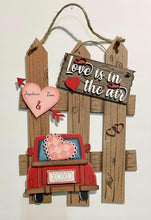 Load image into Gallery viewer, Valentines Day Interchangeable Fence File SVG, Love Farmtruck Glowforge, LuckyHeartDesignsCo