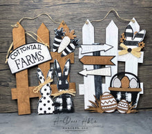 Load image into Gallery viewer, Easter Interchangeable Fence File SVG, Glowforge, LuckyHeartDesignsCo