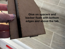 Load image into Gallery viewer, Standing House Interchangeable Leaning Sign File SVG, Glowforge, LuckyHeartDesignsCo