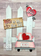 Load image into Gallery viewer, Valentines Day Interchangeable Fence File SVG, Love Farmtruck Glowforge, LuckyHeartDesignsCo