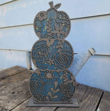 Load image into Gallery viewer, Stacking Pumpkin Two File SVG, Leopard Cheetah print Glowforge, Fall Decor, LuckyHeartDesignsCo